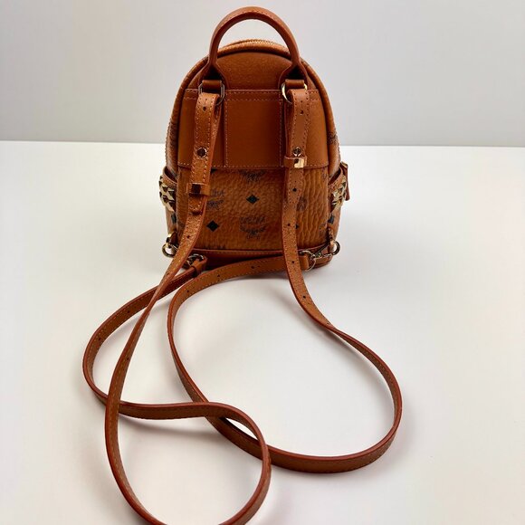 NWOT MCM | X-Mini Stark Bebe Boo Side Studs Backpack in Visetos main image 4